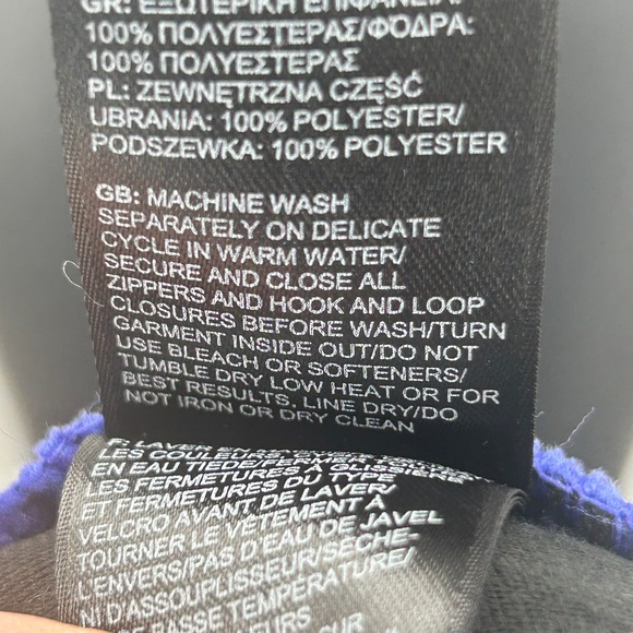 The North Face Women's Full Zip Fleece Lightweight Jacket Blue Medium - Picture 7 of 8